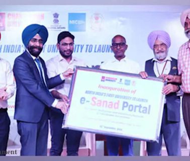 Chandigarh University launches MEA's e-Sanad portal to help students in hassle-free document verification - ET Government