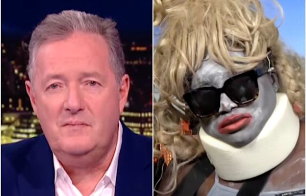 Crackhead Barney character leaves Piers Morgan speechless following Alec Baldwin clash