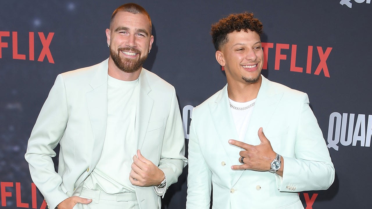 Patrick Mahomes Says He Can't Keep Up With Travis and Jason Kelce's Partying After Having Kids