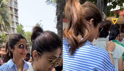 Shilpa Shetty Reaches Voting Booth Along With Mom Sunanda And Sister Shamita; Watch - News18