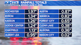 Showers and storms bring more heavy rainfall on Monday