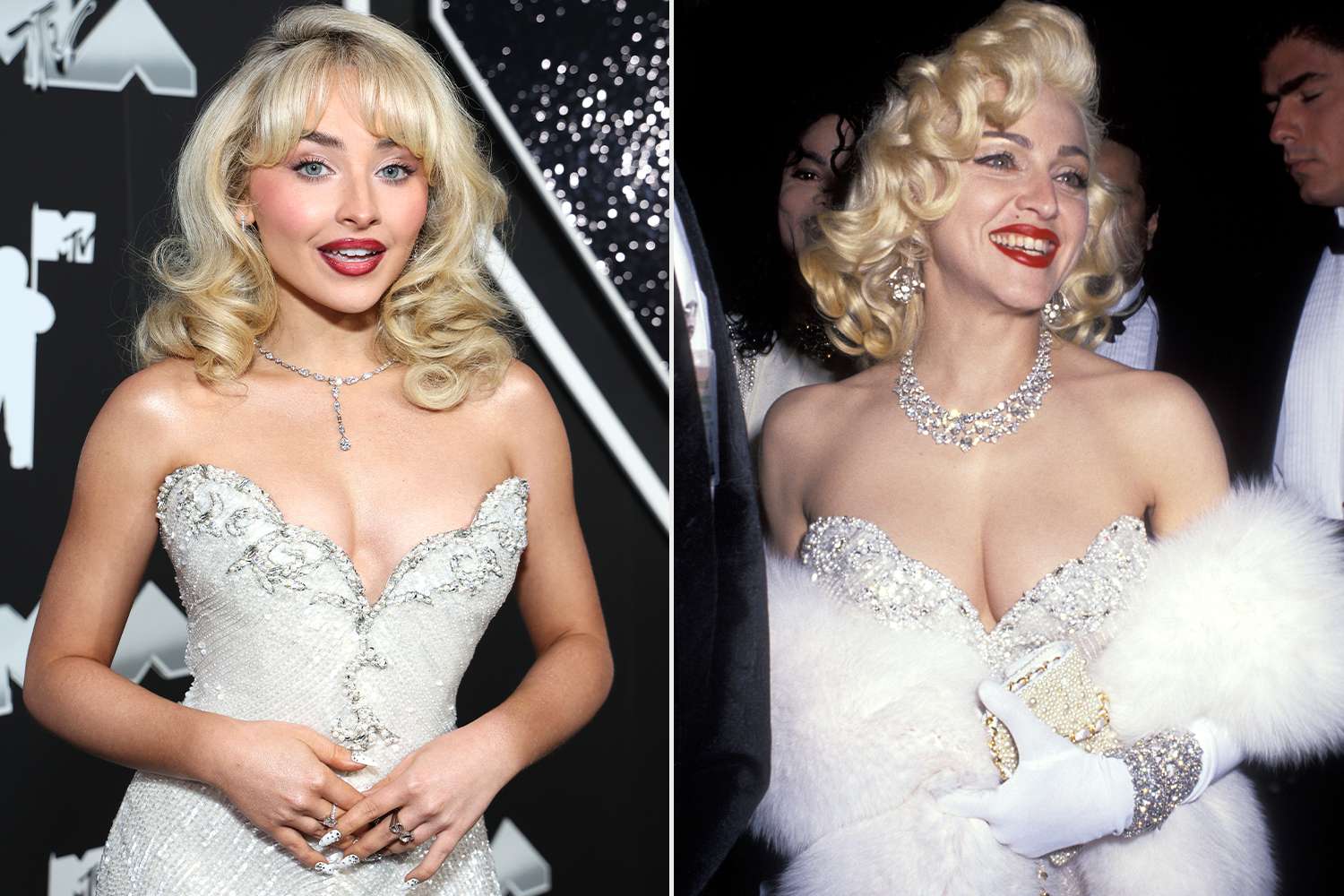 Sabrina Carpenter Wears Madonna's Sparkly 1991 Oscars Gown for Bombshell 2024 MTV VMAs Moment