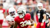 Marlon Mack makes Arizona Cardinals' debut in Red & White Practice at Sun Devil Stadium