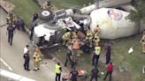 13 Alert Traffic: Overturned concrete mixer affecting feeder along W. Sam Houston Toll Road at Clay