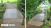 Kings Meadow: Works to replace Reading footbridge begins