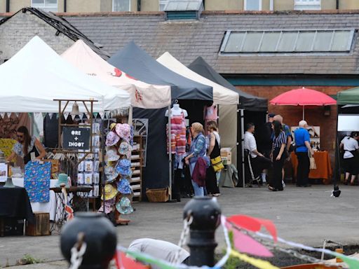 Boatyard hosts first market since arson attack