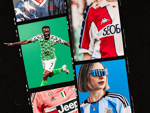 From Drake in pink to ‘Blokecore’: How football shirts became fashionable