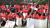 Brooklyn students walk out of class for an anti-gun violence rally approved by their school