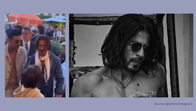 ‘Desi Johnny Depp’: Fans on Shah Rukh Khan’s new look at Anant Ambani-Radhika Merchant’s pre-wedding bash