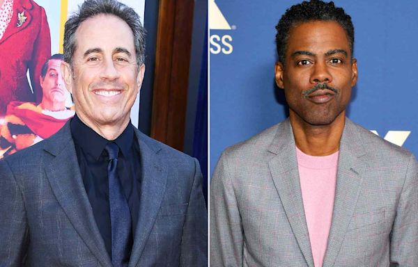 Jerry Seinfeld Asked Chris Rock to Parody His Will Smith Slap in “Unfrosted”,“ ”But He Was Too 'Shook'