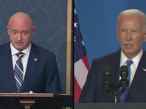 Arizona Senator Mark Kelly's name thrown around as Biden's possible replacement