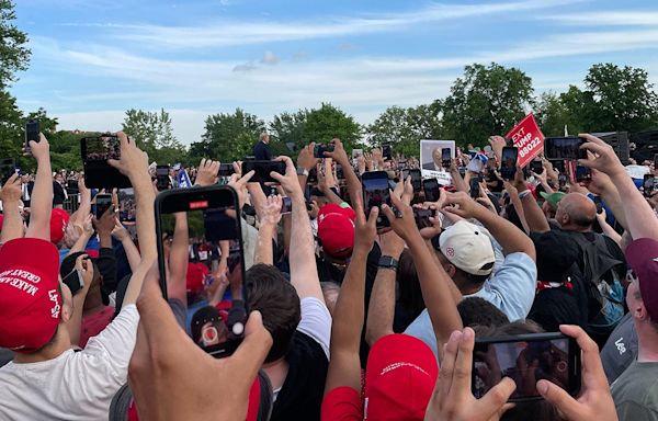Black, Latino Trump supporters at Bronx rally shut down reporter asking about his 'racist' rhetoric