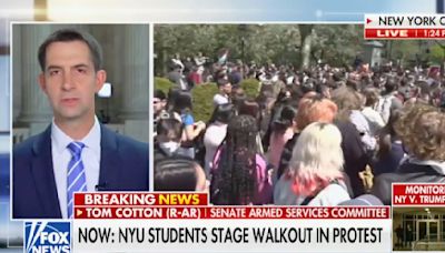 Tom Cotton Brings Hysteria About Campus Anti-Semitism to Its Absurd Conclusion: ‘Nascent Pogroms’