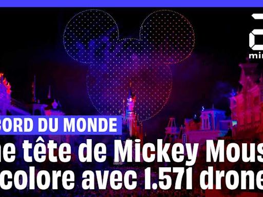 Drones : Disneyland Paris bat le record du monde de la « plus grande image aérienne d’un personnage fictif »