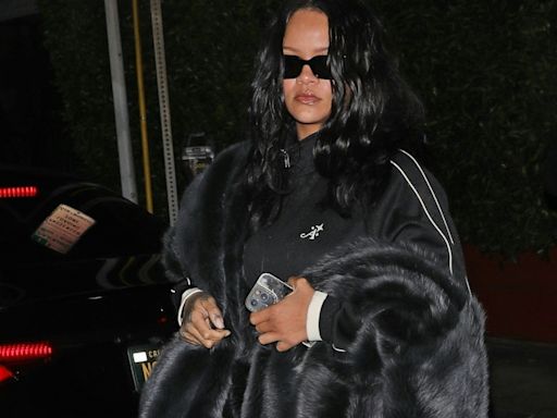 Rihanna's Furry Scarf Is Large Enough to Classify As a Blanket