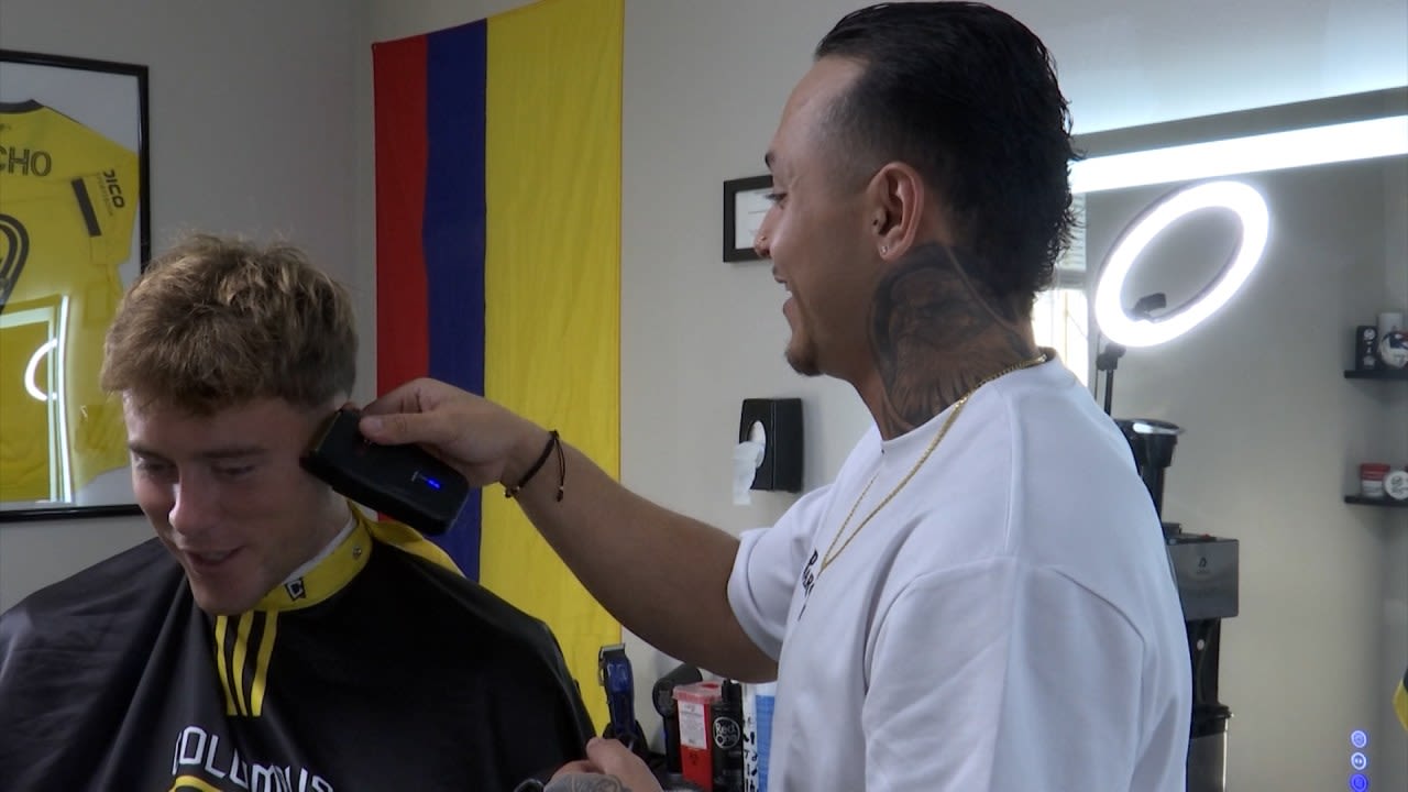 Meet the man behind many of the Crew players’ fresh haircuts