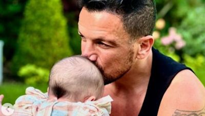 Peter Andre owns fan asking why he doesn't show baby Arabella's face online