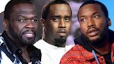 50 Cent Attends Diddy Roast Benefitting DV Victims, Meek Mill Also Dissed