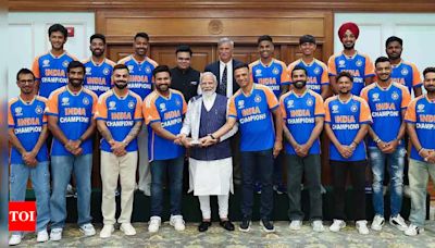 PM Modi hosts T20 World Cup-winning champions, enjoys memorable conversation | Cricket News - Times of India