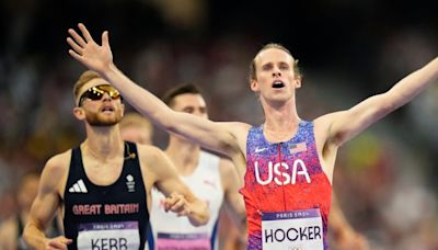 USA’s Cole Hocker upsets favorites to win gold in men’s 1500m race