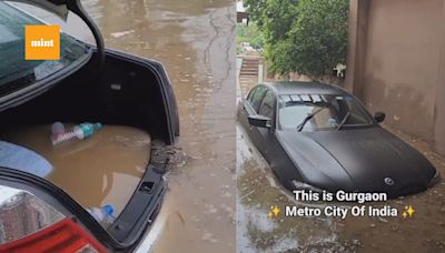 Watch: BMW, Mercedes cars worth crores ‘stranded and gone’ in Gurugram’s muddy flood water; owner says ‘Feel so broken’ | Today News