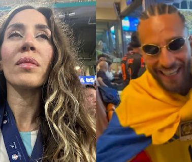 Jimena Barón le gritó de todo a Maluma durante la final de la Copa América: el video viral