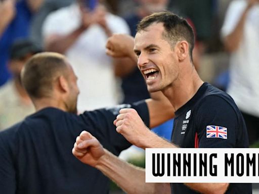 Andy Murray video: Team GB Olympics great and Dan Evans save five match points to win Paris doubles match