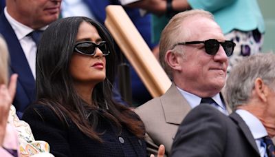 Salma Hayek and Francois-Henri Pinault among couples at day seven of Wimbledon