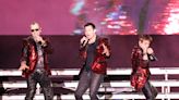 New Kids on the Block tease skin on 'live change cam,' take selfies at Iowa State Fair