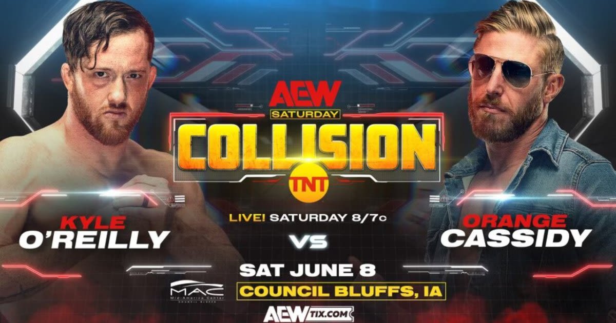 Kyle O'Reilly vs. Orange Cassidy, Toni Storm, & More Announced For 6/8 AEW Collision, Updated Card