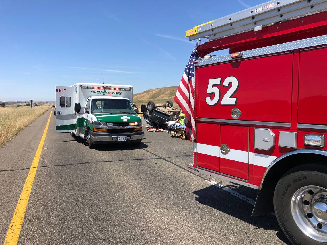 1 person airlifted, 2 others injured in rollover crash in SLO County