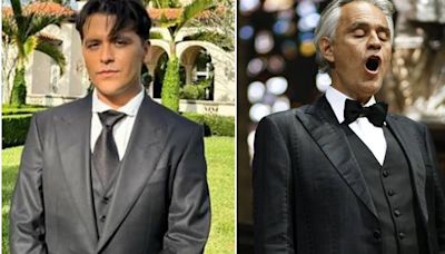 Christian Nodal agradece ser parte del homenaje musical a Andrea Bocelli