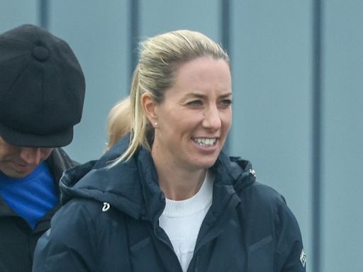 Dressage rider Charlotte Dujardin smiles as she is seen for first time