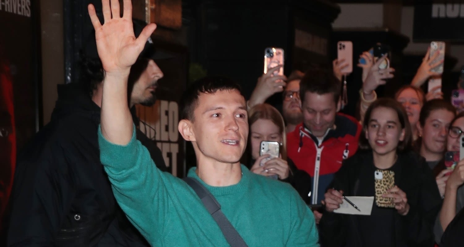 Tom Holland Greets Cheering Fans Following Latest ‘Romeo & Juliet’ Performance in London