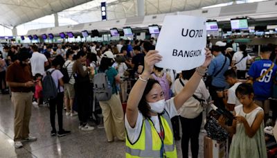 Airport mayhem as global Microsoft issue leaves travellers stranded