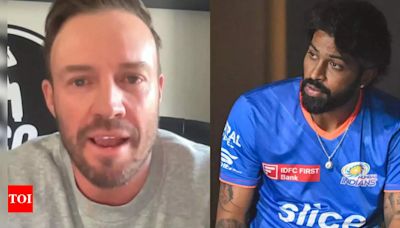 'I absolutely love...': Former RCB star AB de Villiers clears air on Hardik Pandya's captaincy remarks | Cricket News - Times of India