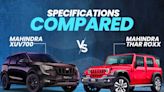 5 Door Mahindra Thar Roxx vs XUV700: Dimensions, Features, And Powertrain Compared - ZigWheels