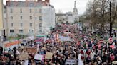 Rowdy protests again hit France, but striker numbers dwindle