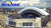 45,000 spectators were soaked during the SkyDome's opening ceremonies