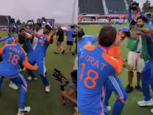 Virat Kohli, Arshdeep Singh break into bhangra dance as India celebrate T20 World Cup final win