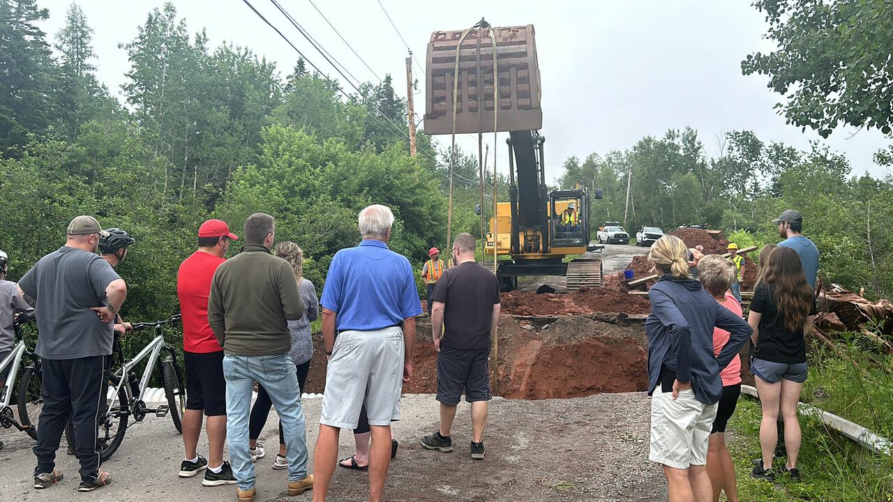 Several dozen homes cut off after road washout near Truro