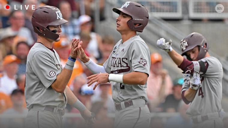 College World Series 2024 live score: Tennessee vs. Texas A&M baseball updates, results, highlights from Game 2 | Sporting News