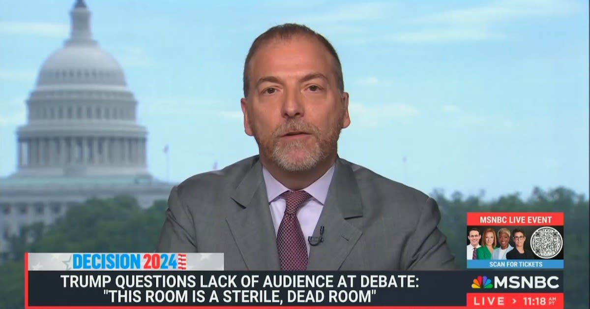 Chuck Todd Says Biden Team ‘Went Out of Their Way’ to Craft Debate Environment That Helps Trump ‘Seem Presidential’