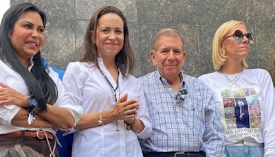 Edmundo González y María Corina Machado condujeron oración multitudinaria en Chacao