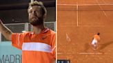 Raging tennis ace argues with umpire over coffee before embarrassing blunder