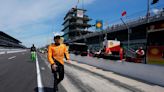 Pato O'Ward of the Arrow McLaren team goes out of his way to win over Indianapolis 500 fans