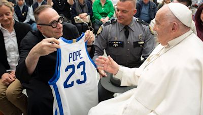 Go Cats! Ky. priest gives Pope Francis actual Pope jersey