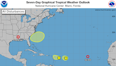 The National Hurricane Center is tracking a new tropical depression as Francine weakens