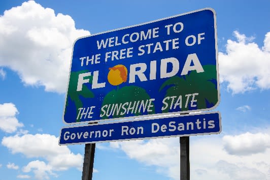 New state line signs welcome drivers to ‘Free State of Florida’