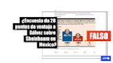 Sondeo que le da una intención de voto de 58,7% a la candidata mexicana Xóchitl Gálvez es falso